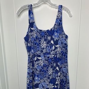 Tommy Bahama Sleeveless Floral Cotton Tank Dress L